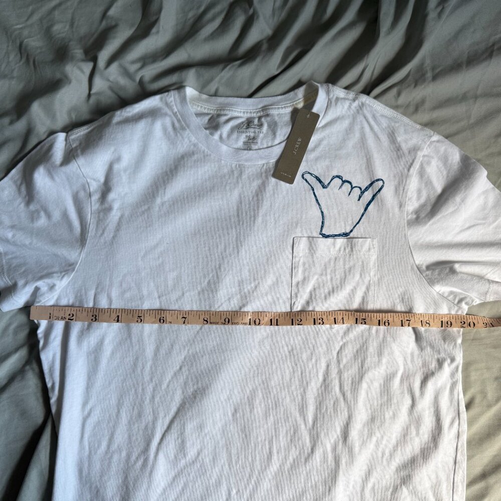 J. Crew "Hang Loose" Essential Tee Shirt medium $48 - Picture 2 of 3